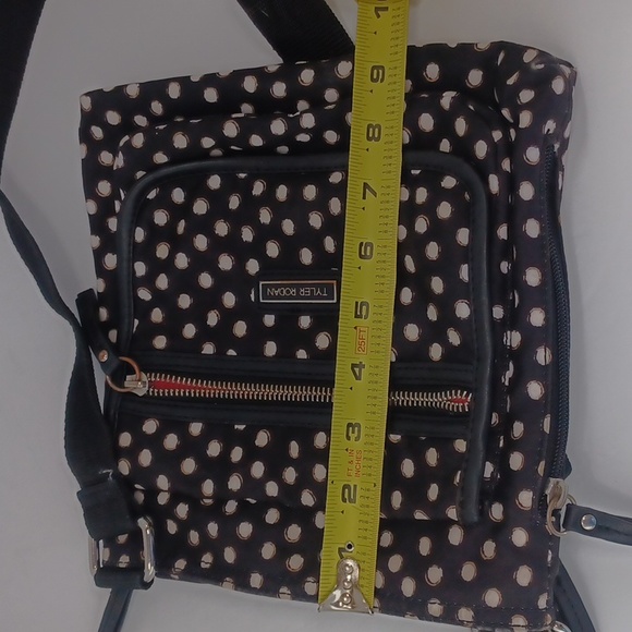 Tyler Rodan multi pocket polka-dot, fabric crossbody bag. - Picture 11 of 11